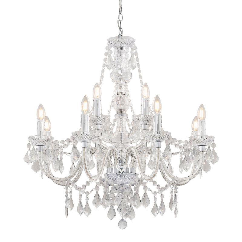 Endon 308-8-4CL Clarence 12lt Pendant - Endon - Falcon Electrical UK