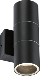 Knightsbridge MLA OWALL02BK 230V IP54 GU10 Up and Down Wall Light - Black - Knightsbridge MLA - Falcon Electrical UK