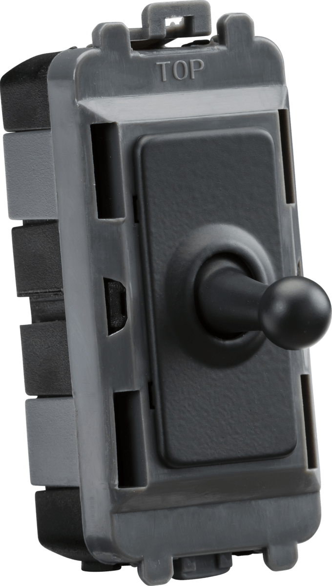 Knightsbridge MLA GDM05TOGAT 20AX Intermediate Grid Toggle Switch - anthracite - Knightsbridge MLA - Falcon Electrical UK