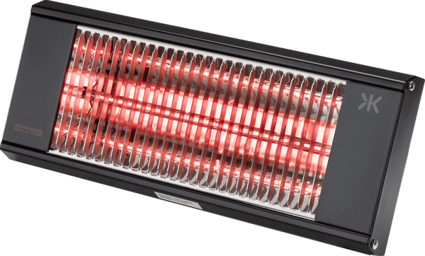 Knightsbridge MLA OH20MB 230V IP20 1.5kW shortwave Infrared heater - matt black - Knightsbridge MLA - Falcon Electrical UK