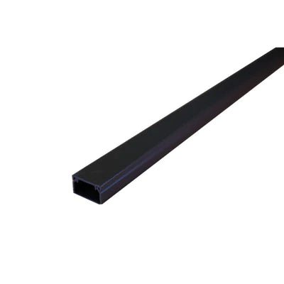 FSA4-BL 40x25mm Black, Self-Adhesive PVC Mini-Trunking (3 X 1M Lengths) - Mixed Supply - Falcon Electrical UK