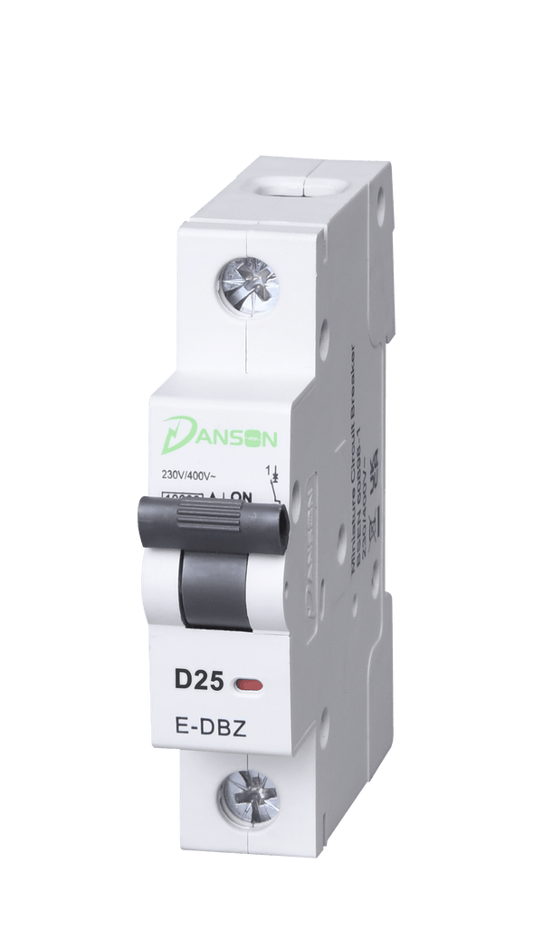 Danson E-DBZD125 MCB 10kA 25A SP Single Module D-Curve - Danson - Falcon Electrical UK