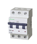 Danson E-DBZD350 MCB 10kA 50A 3P three Module D-Curve - Danson - Falcon Electrical UK