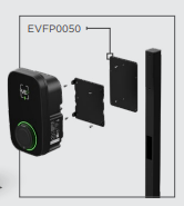 ROLEC EVFP0050 QUBEV Smart Plate For Mounting Post - Rolec - Falcon Electrical UK