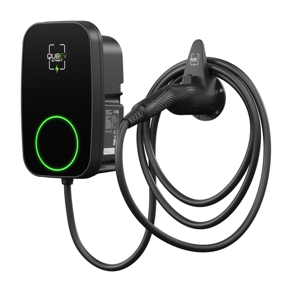 Rolec EVON0095 QUBEV Smart Type 2 5M Tethered 32A (7.4kW) EV Charger - Rolec - Falcon Electrical UK