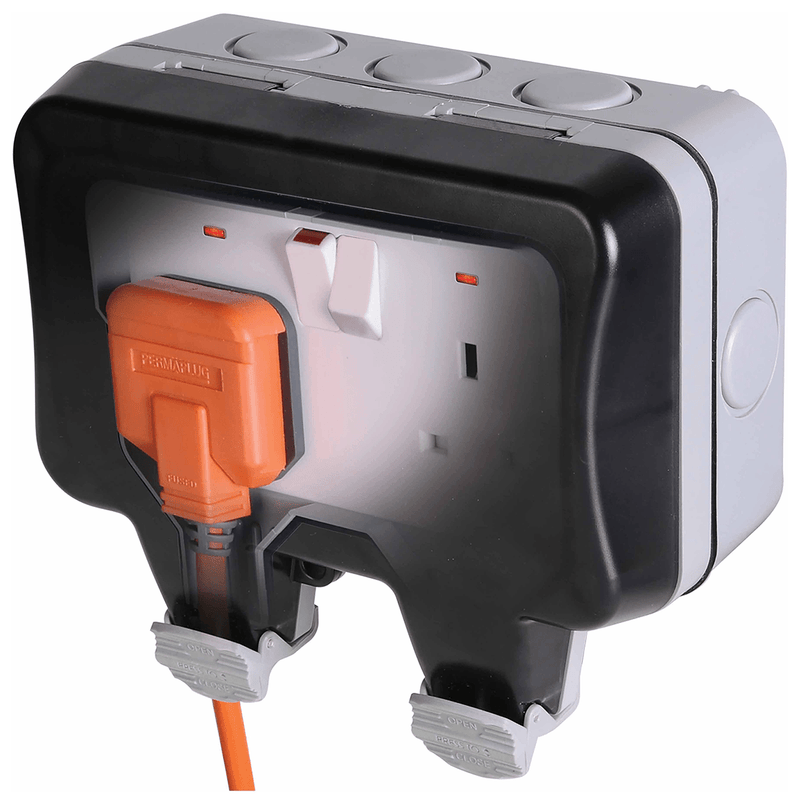 BG WP22 Nexus Storm 13A Weatherproof Double Switched Socket Outlet - BG - Falcon Electrical UK