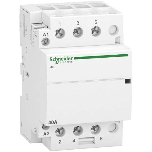 Schneider A9C20843 Acti9 iCT 40A 3NO 220...240V Contactor