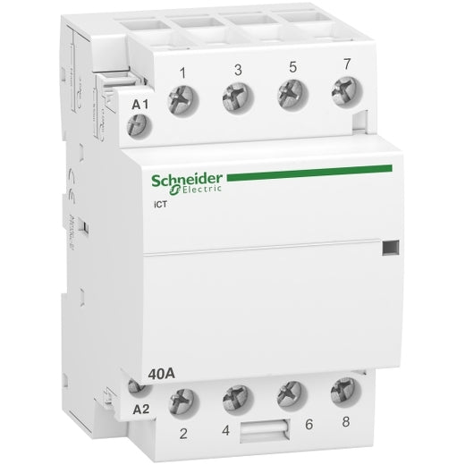 Schneider A9C20844 Acti9 iCT 40A 4NO 220...240V Contactor