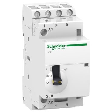 Schneider Electric A9C21134 iCT 25A 4NO 24V 50Hz MO Contactor - Schneider Electric - Falcon Electrical UK