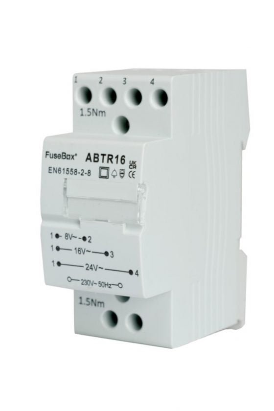 Fusebox ABTR16 Bell Transformer 24V -0.33A - Fusebox - Falcon Electrical UK