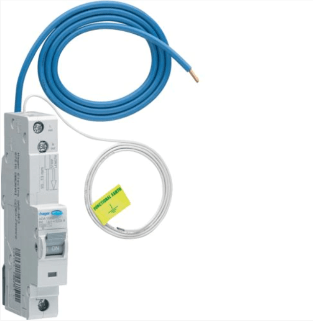 Hager ADA106U 6A, 1-Pole, 6kA B-Curve, Type A RCBO - Hager - Falcon Electrical UK