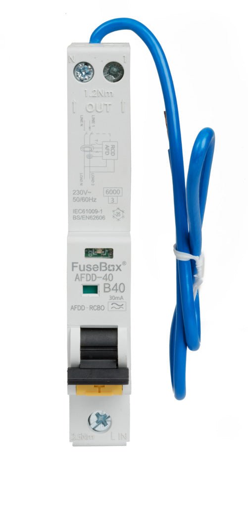 Fusebox AFDD061630B 16A, 2-Pole, 30mA Combined AFDD + RCBO - Fusebox ...