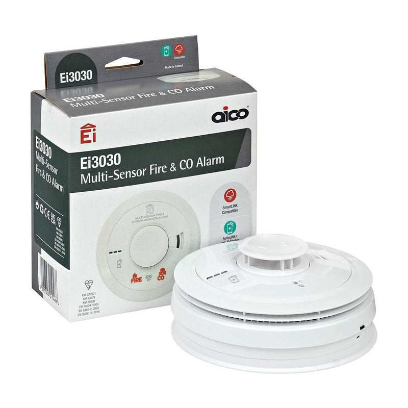 Aico Ei3030 Multi-Sensor Fire and Carbon Monoxide Alarm - Aico - Falcon Electrical UK