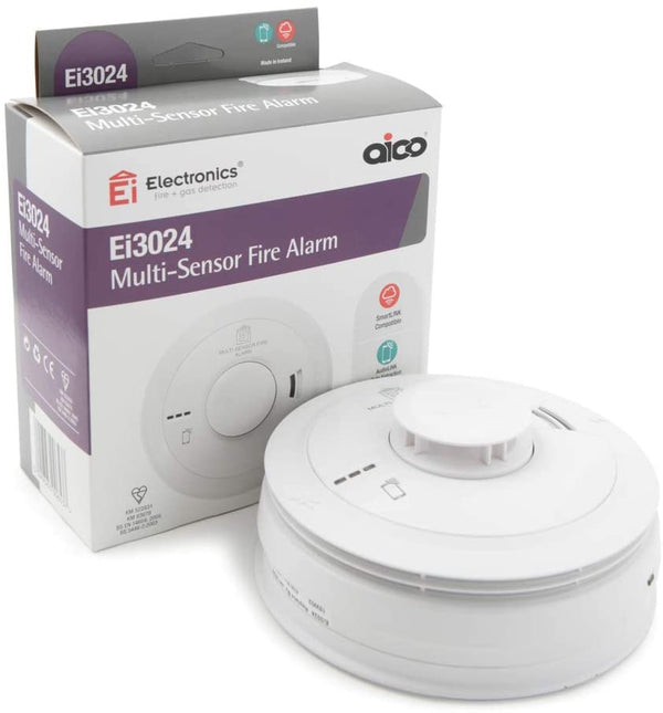Aico Ei3024 Multi-Sensor (Optical + Heat) Fire Alarm - Aico - Falcon Electrical UK