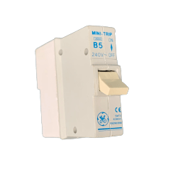 GE B5 5A, 6kA, Single Pole Type B MCB (639001) - GE - Falcon Electrical UK