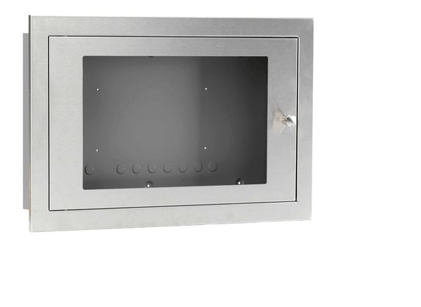 C-Tec  BF359-3S Glazed Stainless Steel Enclosure, shallow - CTEC - Falcon Electrical UK