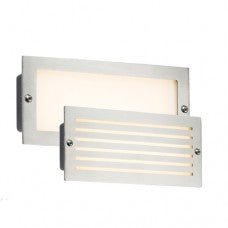 Knightsbridge White LED Brick Light - Brushed Steel Fascia, 5W, 230V (BLED5SW) - Knightsbridge - Falcon Electrical UK
