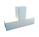FFT6 40x40mm PVC Flat Tee for Mini-Trunking - Mixed Supply - Falcon Electrical UK