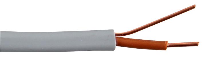 6241Y1.5mm Single & Earth Flat Grey PVC Mains Electricity Cable - Mixed ...