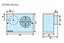 Manrose CF200H -100mm centrifugal bathroom fan -high pressure -humidity - Manrose - Falcon Electrical UK