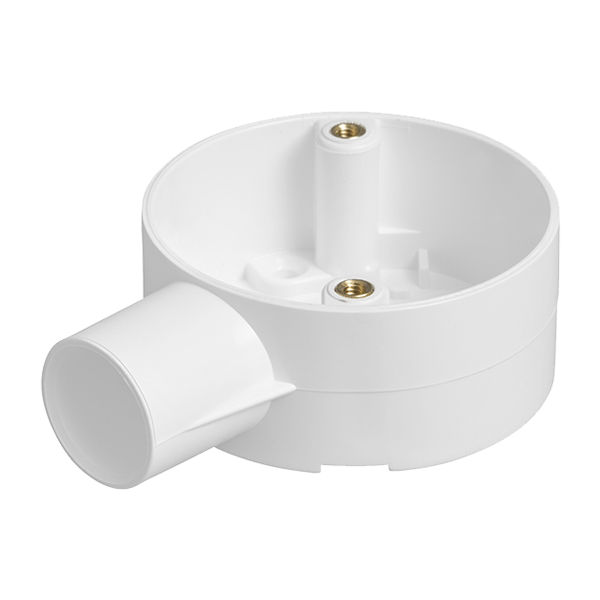 1-Way Round PVC Terminal Box for 25mm Conduit - CJB251WTWH - Mixed Supply - Falcon Electrical UK