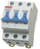 Contactum MCB Switch Triple Pole, 10kA, C Curve - Contactum - Falcon Electrical UK