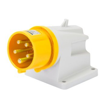 Gewiss GW60401 2P+E, 16A, 90° Angled Surface Mounting Inlet 100-130V, 4H - Gewiss - Falcon Electrical UK