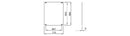 GEWISS GW46407 800x1060 Corrosion Resistant Steel-Back Mounting Plate for Boards - Gewiss - Falcon Electrical UK