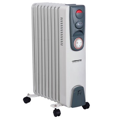 2KW Oil Filled Radiator Thermostat & Timer (CR2T) - AirMaster - Falcon Electrical UK
