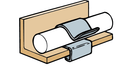 Britclips CR47  Cable Run Clip 4-7mm Flange(Pack Size 25) - Walraven - Britclips - Falcon Electrical UK