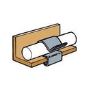 Britclips CR86  Cable Run Clip 8-12mm Flange(Pack Size 25) - Walraven - Britclips - Falcon Electrical UK