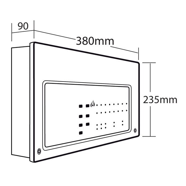 C-TEC CFP760 CFP 8 Zone Repeater Panel - CTEC - Falcon Electrical UK