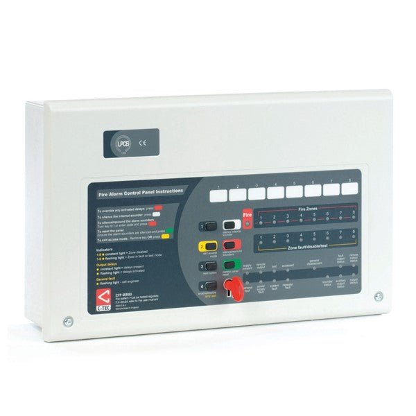 C-TEC CFP702-4 Standard 2 Zone Conventional Fire Alarm Panel - CTEC - Falcon Electrical UK