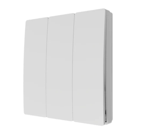 Forum Lighting CUL-40035 3 Gang Kinetic Push Switch In Matt White IP42 - Forum Lighting - Falcon Electrical UK