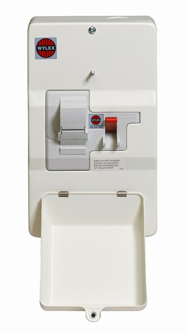 Wylex DSF80M 100A DP, Metal Enclosed, Domestic Switch Fuse with 80A Fuse Fitted - Wylex - Falcon Electrical UK