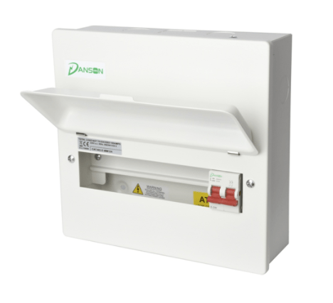 Danson E-MM044E 4 Module Consumer Unit with 100A Switch Disconnector - Danson - Falcon Electrical UK