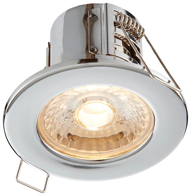 Saxby 74031 ShieldECO 500 IP65 4W Warm White, Chrome plate - Saxby - Falcon Electrical UK