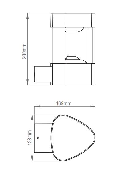 Saxby EL-40074 8W Tribeca LED Wall Light - Saxby - Falcon Electrical UK