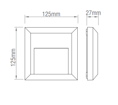 Saxby EL-40107 Severus 1.1W Square LED Guide Light - Saxby - Falcon Electrical UK