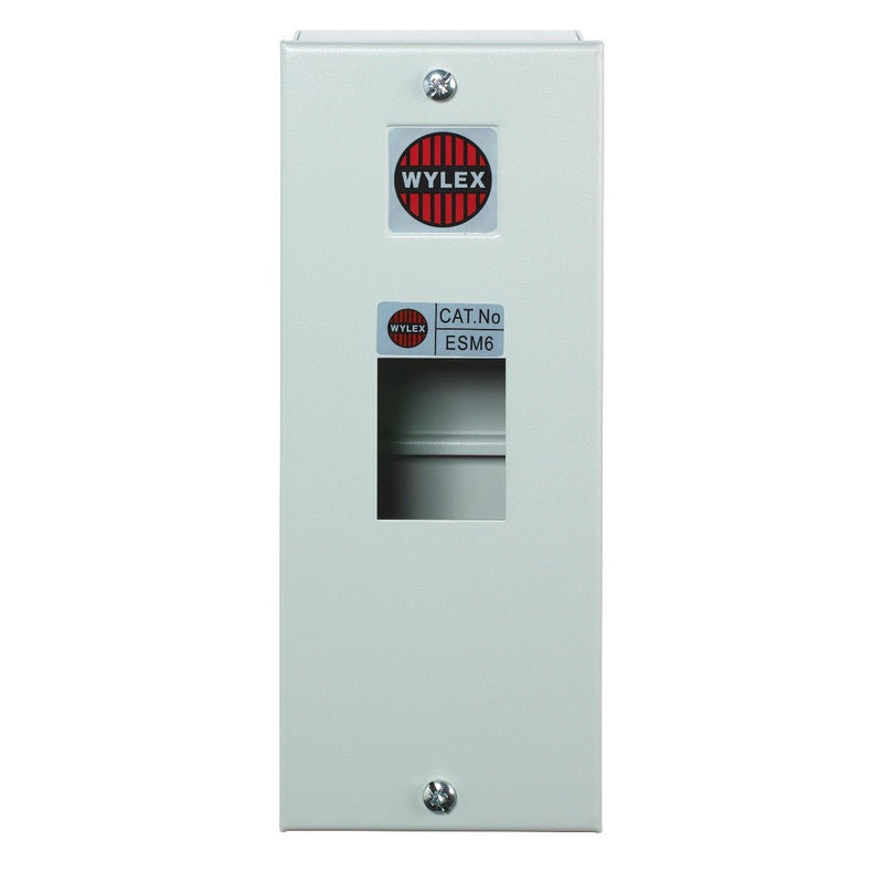 Wylex Display Wylex ESM6 IP40 2 Module Metal Enclosure - Wylex - Falcon Electrical UK