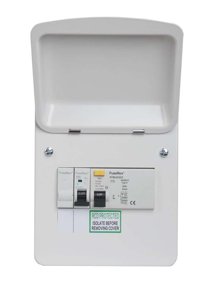 Fusebox EV40B 40A Type B (RCD) EV Charger Distribution Boards - Fusebox - Falcon Electrical UK