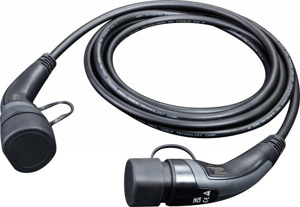 BG EVC22325SL SyncEV 32A 7kW Mode 3 Type 2 to Type 2 EV charging cable 5m - BG - Falcon Electrical UK