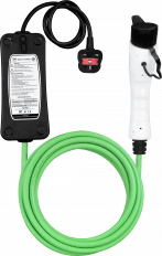 BG EVCP1135SL 3 pin UK plug to Type 1 plug Mode-2 EV charger, 5 metre cable - BG - Falcon Electrical UK