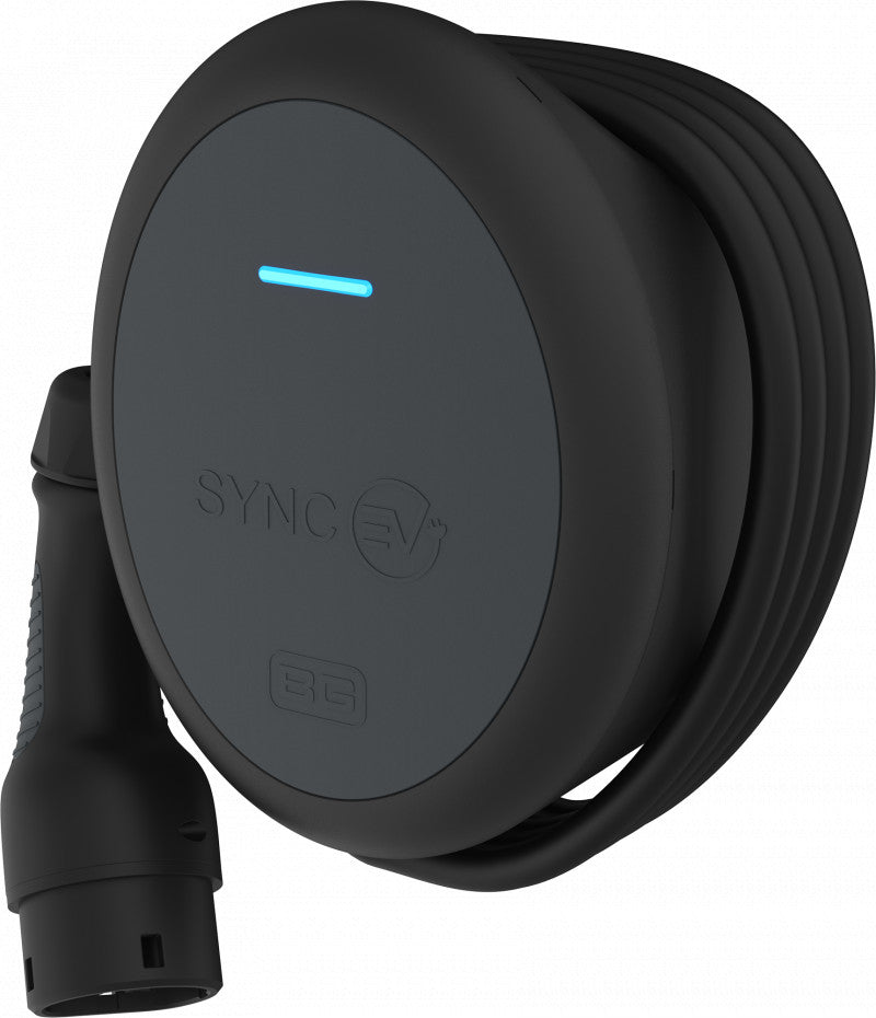BG EVT77GG-02 SyncEV Domestic Smart EV Car Charger 7.4kw Tethered 7.5m Type 2 WiFi-GSM - BG - Falcon Electrical UK