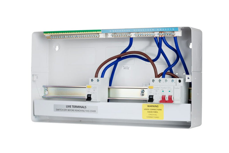 Fusebox F2017DA 17 Way, Dual 80A RCD Consumer Unit (Type A) - Fusebox - Falcon Electrical UK