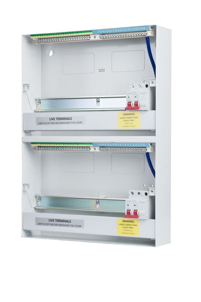 Fusebox F2030MDT 30 Way Consumer Unit (15-15) 2 Ã— 100A Main Switch - Fusebox - Falcon Electrical UK