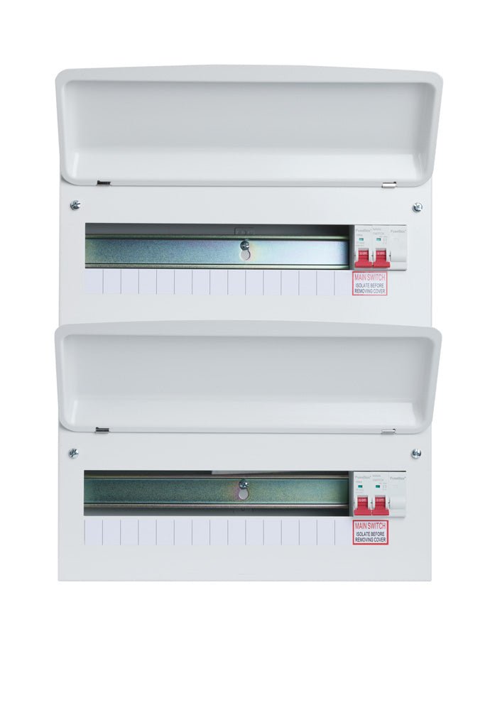 Fusebox F2030MDT 30 Way Consumer Unit (15-15) 2 Ã— 100A Main Switch - Fusebox - Falcon Electrical UK