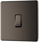 BG FBN13 Screwless Flatplate Black Nickel Intermediate Switch, 10Ax 2 Way - BG - Falcon Electrical UK