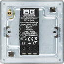 BG FBN81 Screwless Flatplate Black Nickel Intelligent 400W Single Dimmer Switch, 2-Way Push On-Off - BG - Falcon Electrical UK