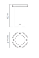 Saxby GH98042V 50W IP65 Recessed Round Light - Saxby - Falcon Electrical UK